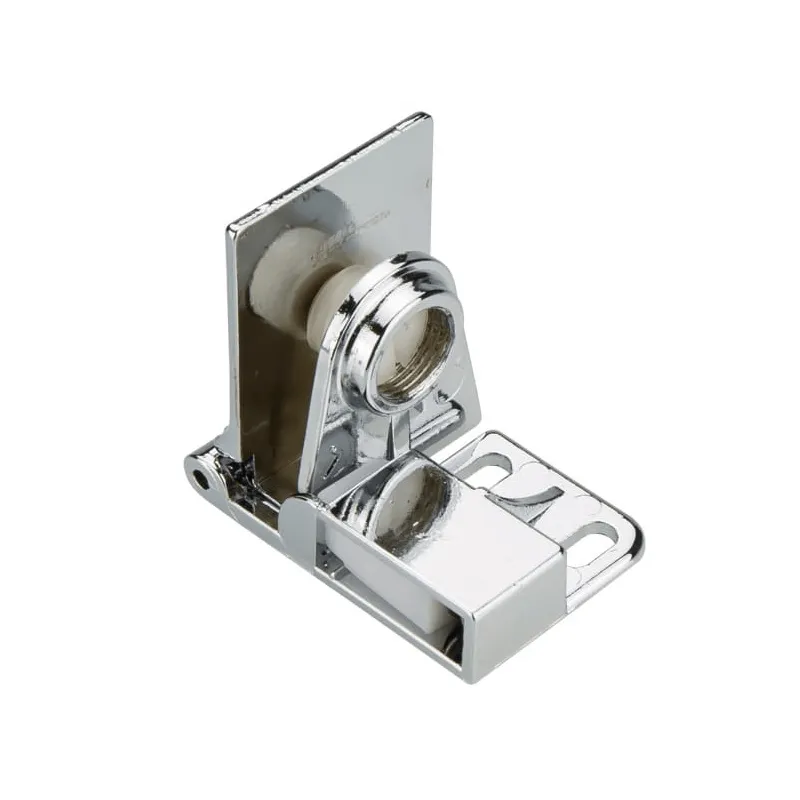 Charnière centrale pour porte en verre UNION sans perçage / Chrome brillant