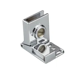 Charnière pour porte en verre UNION sans perçage – Paire / Chrome brillant