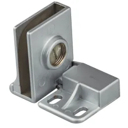 Charnière pour porte en verre UNION sans perçage – Paire / Aluminium