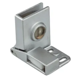 Charnière pour porte en verre UNION sans perçage – Paire / Aluminium