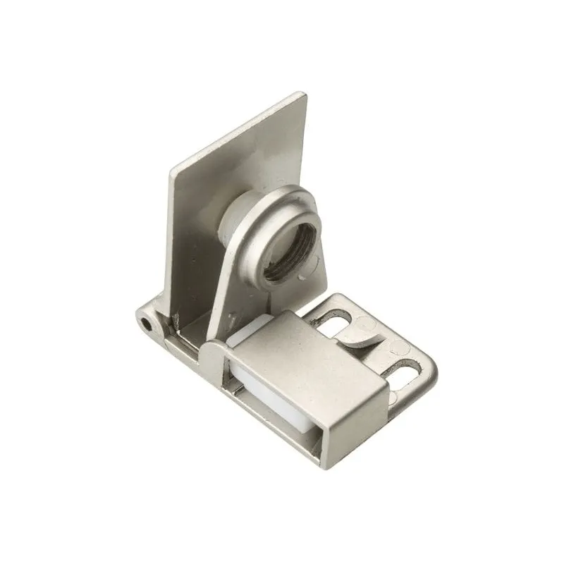 Charnière centrale pour porte en verre UNION sans perçage / Nickel satiné
