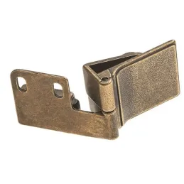 Charnière centrale pour porte en verre UNION sans perçage / Laiton patiné