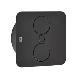 Prise électrique Twist carrée, 2× 230 V / Noir mat