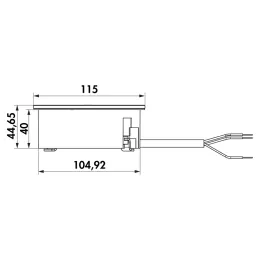 Prise électrique Twist square 2x 230 V / Blanc mat‑ mat