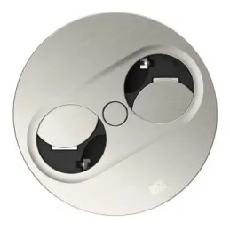 Prise électrique Twist ovale 2x 230V / Acier inoxydable