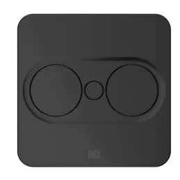 Prise électrique Twist carrée 1× 230 V + USB A-C / Noir mat