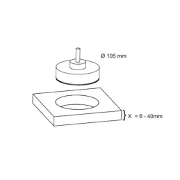 Prise électrique Twist ovale 1x 230V + USB A-C / Blanc mat