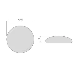 Butée de porte autocollante INTRO / Beige