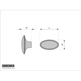 Bouton de meuble BANKOK / Noir mat