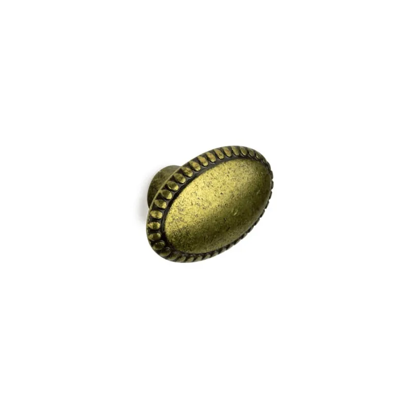 Poignée bouton BANKOK / Laiton vieilli