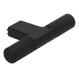Poignée bouton INDUST DUO / Noir mat