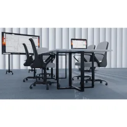 Structure de table EMPORIO / Noir mat