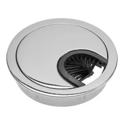 Passe-câbles LINDA 60 / Chrome brillant