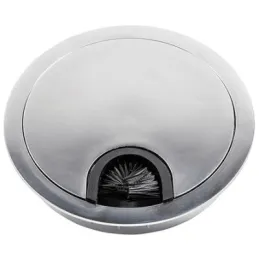 Passe-câbles LINDA 80 / Chrome mat satiné