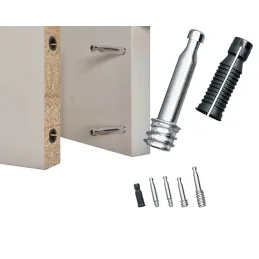 Goujon de raccordement pour assemblages invisibles avec tourillon KNAPP 8 mm / Noir – 10 pièces