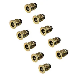 Écrou à griffes avec collerette, zingué / 10 pièces