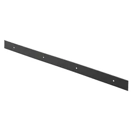 Profilé de finition à bord droit pour plan de travail de 38 mm / Noir mat