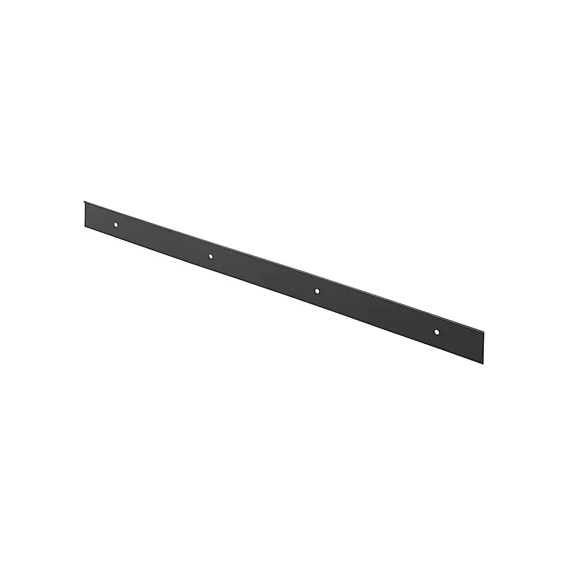 Profilé de finition à bord droit pour plan de travail de 38 mm / Noir mat