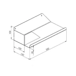Étagère métallique NOVA / Anthracite