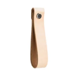 Poignée bouton en cuir DOLCE Maxi / Cuir naturel