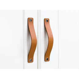 Poignée en cuir DOLCE / Marron