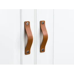Poignée en cuir DOLCE / Marron