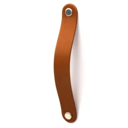 Poignée en cuir DOLCE OVAL / Marron