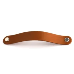 Poignée en cuir DOLCE OVAL / Marron