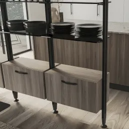Set de poignées pour armoire du système modulaire de dressing ZERO / Noir mat