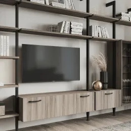 Set de poignées pour armoire du système modulaire de dressing ZERO / Noir mat