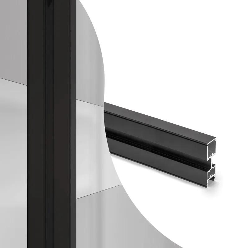 Montant pour système modulaire de dressing ZERO / Noir mat