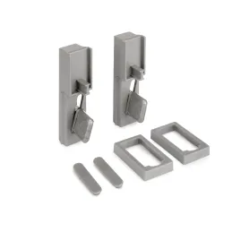 Ensemble de supports pour barre de penderie pour système modulaire de dressing ZERO / Beige