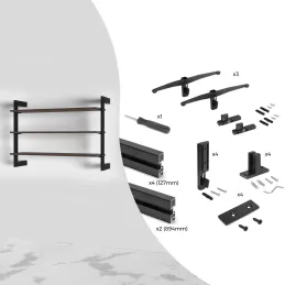 Système modulaire de rayonnage ZERO 900 mm / Noir mat