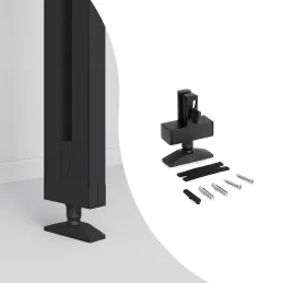 Ensemble de fixations au plafond pour système modulaire de dressing ZERO / Noir mat
