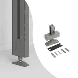 Kit de fixations au plafond pour système modulaire de dressing ZERO / Beige