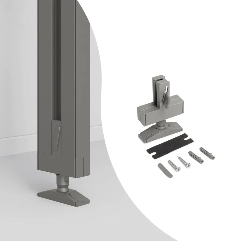 Kit de fixations au plafond pour système modulaire de dressing ZERO / Beige