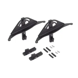 Ensemble de supports pour étagère en bois inclinable pour le système modulaire de dressing ZERO / Noir mat