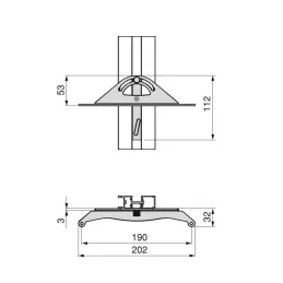 Ensemble de supports pour étagère en bois inclinable pour le système modulaire de dressing ZERO / Noir mat