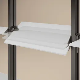 Ensemble de supports pour étagère en bois inclinable pour système modulaire de dressing ZERO / Beige