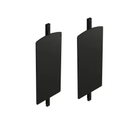 Kit de fixations pour valet rabattable pour système modulaire de dressing ZERO / Noir mat