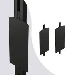 Kit de fixations pour valet rabattable pour système modulaire de dressing ZERO / Noir mat