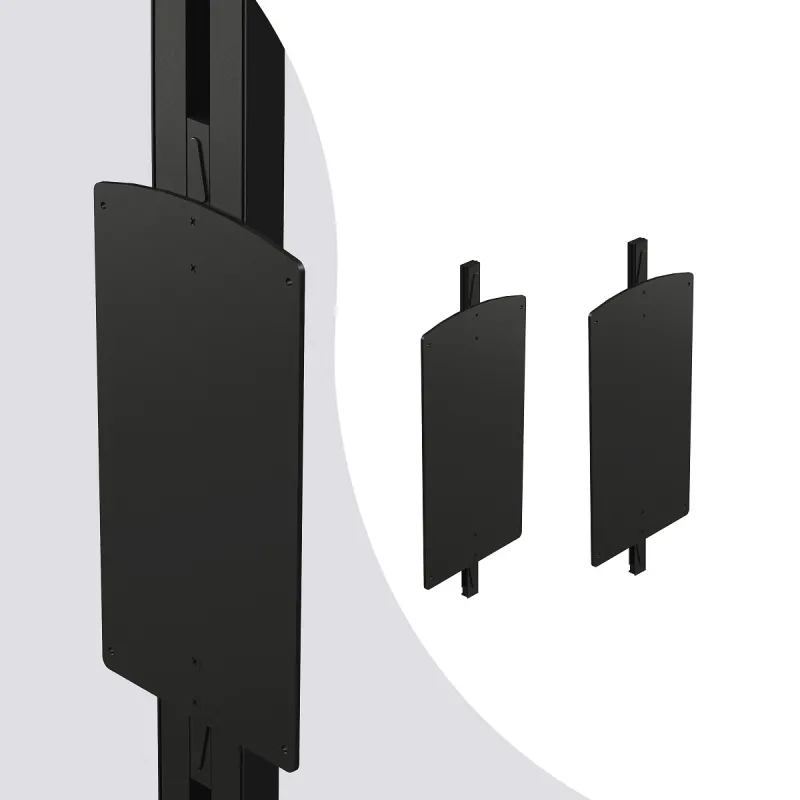 Kit de fixations pour valet rabattable pour système modulaire de dressing ZERO / Noir mat