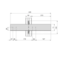 Ensemble de poignées pour paniers coulissants pour système modulaire de dressing ZERO / Noir mat