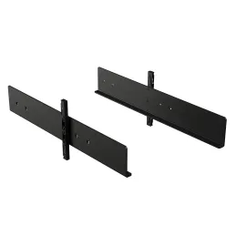 Ensemble de poignées pour paniers coulissants pour système modulaire de dressing ZERO / Noir mat
