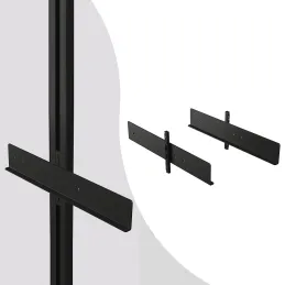 Ensemble de poignées pour paniers coulissants pour système modulaire de dressing ZERO / Noir mat