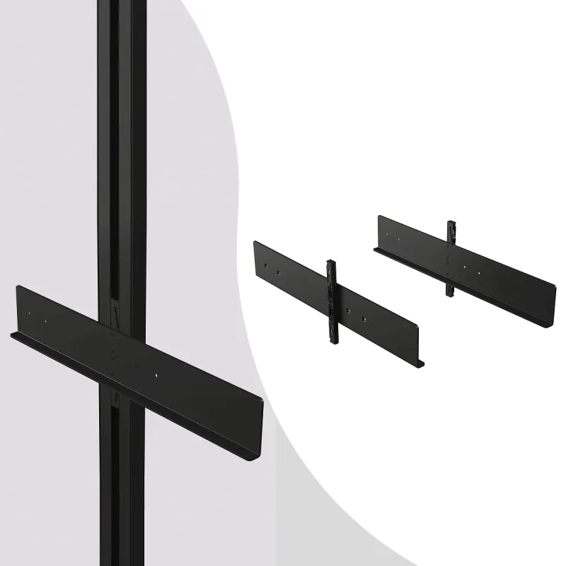 Ensemble de poignées pour paniers coulissants pour système modulaire de dressing ZERO / Noir mat