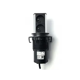 Prise électrique escamotable Elevator 2x230V FRENCH / Inox