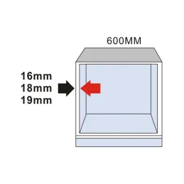 Poubelle coulissante STRONGBIN 600 – 72 L / Grise
