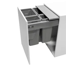 Poubelle coulissante STRONGBIN 600 – 72 L / Grise