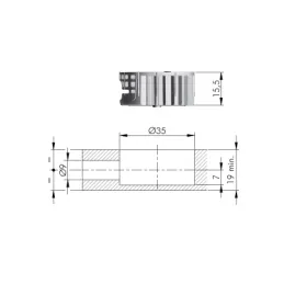 Kit de ferrures d’assemblage pour lit SPIRAL LOCK / Blanc
